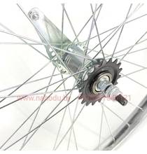 Колесо 28" заднее в сборе со втулкой "STELS" (Хром)