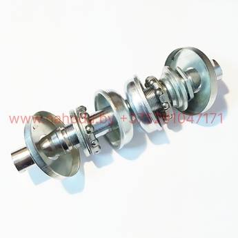 Вал каретки для велосипеда в сборе с резьбой