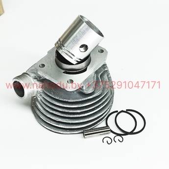 Поршневая Газ-мопед Д-8,Д-6 (В сборе: поршень, кольца, палец, стопорное кольцо)