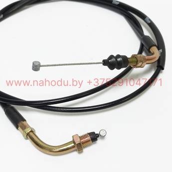 Трос газа 4T (139QMB) GY6-50,GY6-60,GY6-80 (трубка + 2крюка)