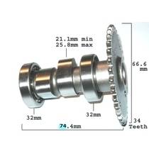 Распредвал ГРМ 4T (157QMJ) GY6-150,(152QMI) GY6-125