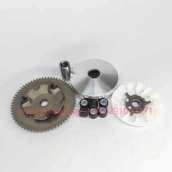 Вариатор передний 4T (139QMB) GY6-50,GY6-60,GY6-80 в сборе со щекой и крыльчаткой