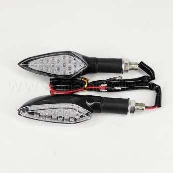 Повороты (фонарь указателя поворотов) для мототехники "LED QZ-001" (Светодиодиные) (В комплекте 2 шт.)