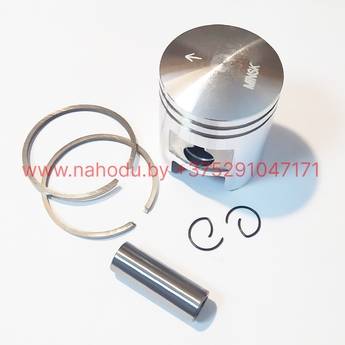 Поршень мотоцикл Минск (1 - ремонт) d. = 52.17 мм (В комплекте: кольца, пальцы, стопорные кольца)